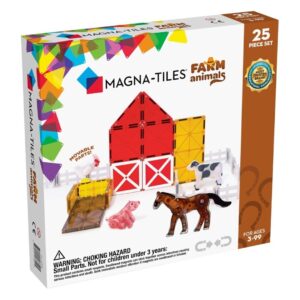 CONSTRUCCIÓN MAGNÉTICA 25 PIEZAS ANIMALES DE LA GRANJA - MAGNA-TILES