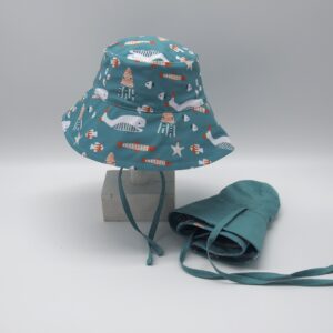Gorro reversible   SPF50+  colección medusas