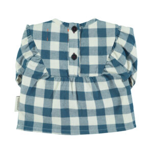 Blusa vichy turquesa
