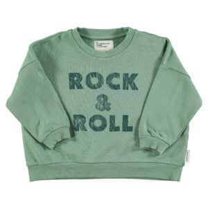 Sudadera verde "Rock & Roll"