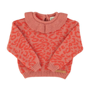 Sueter rosa animal print