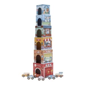 TORRE ENCAJABLE CIUDAD CON COCHES