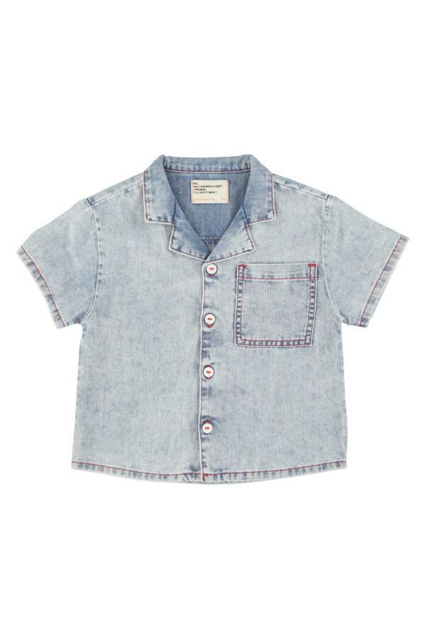 Camisa vaquera light denim