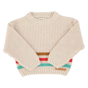 Sueter beige rayas