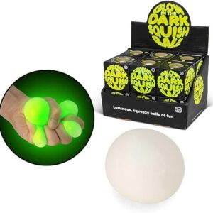 SCRUNCHEMS GLOW IN THE DARK SQUISH BALL