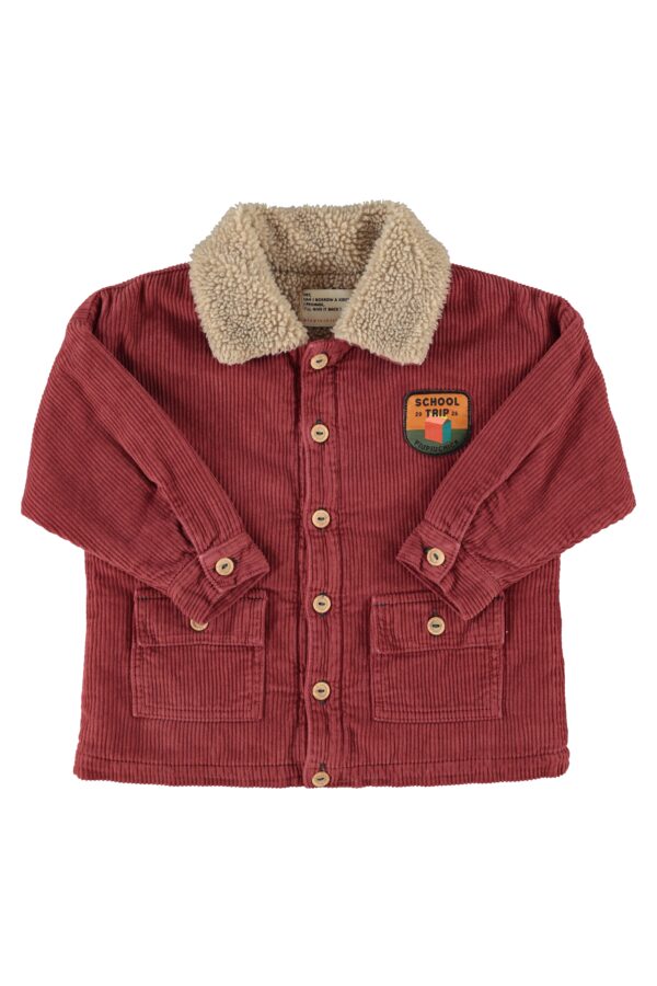 Chaqueta de pana burdeos Piupiuchick