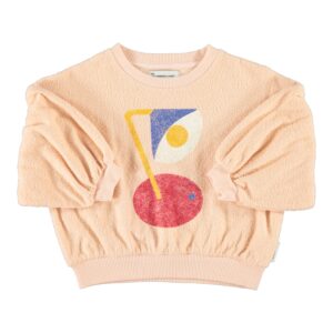 Sudadera manga globo rosa palo