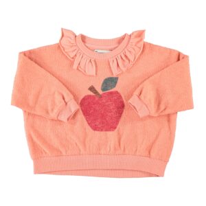 Sudadera rosa manzana
